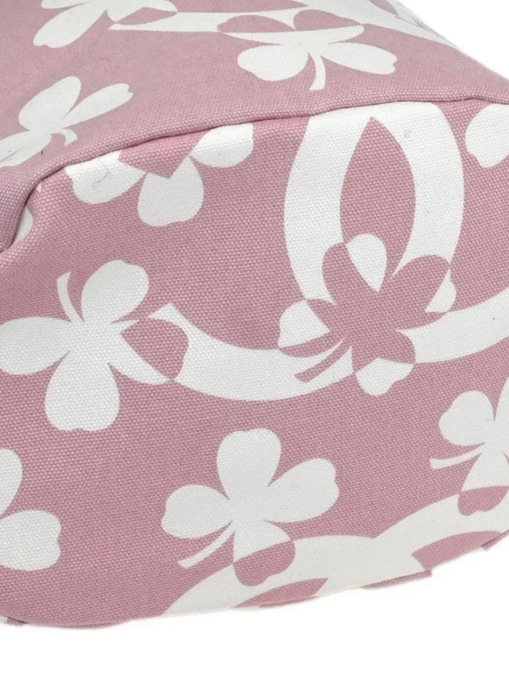 Chanel Pink Canvas Drawstring Shoulder Bag 181990
